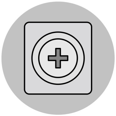 ekle. Web simgesi basit illüstrasyon