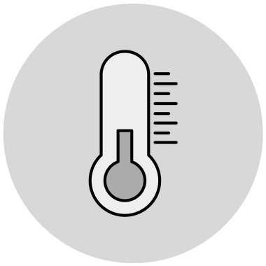 Termometre. Web simgesi basit tasarım