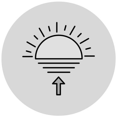 Güneş Simgesi Vektör illüstrasyonu