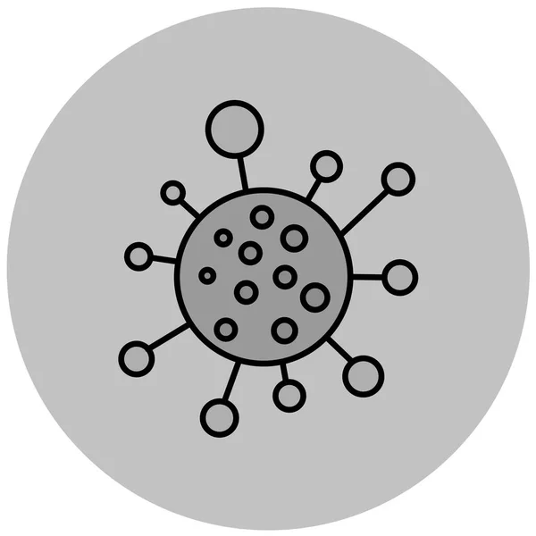 Virus Web Icon Design Semplice — Vettoriale Stock