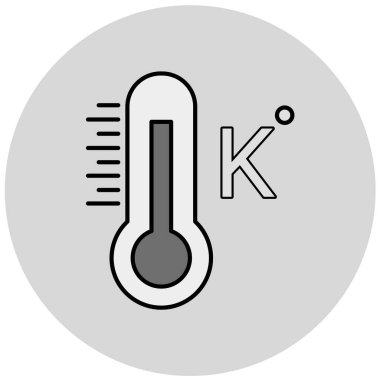 Termometre. Web simgesi basit tasarım