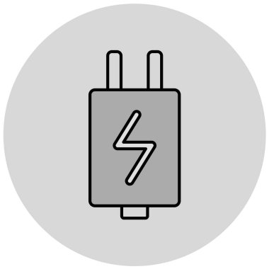 Pil. Web simgesi basit illüstrasyon