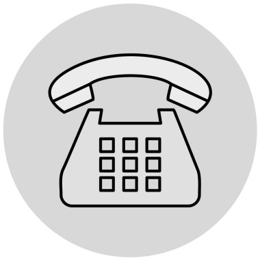 - Telefon. Web simgesi basit illüstrasyon