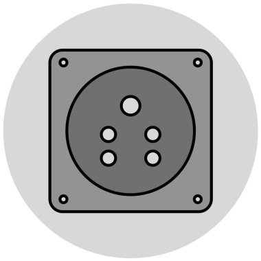 Çip. Web simgesi basit illüstrasyon