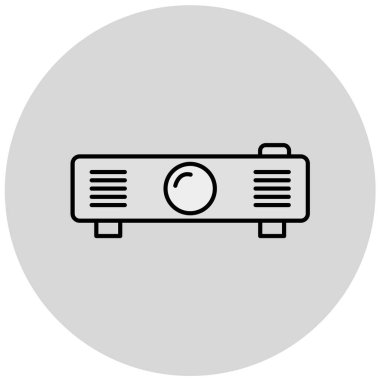 projektör vektör simgesi modern basit illüstrasyon