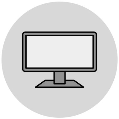 Bilgisayar. Web simgesi basit illüstrasyon