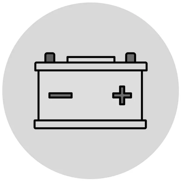 Batterij Vector Pictogram Moderne Illustratie — Stockvector