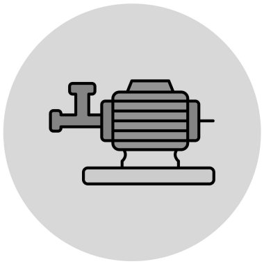 Modern b 'nin vektör illüstrasyonu simge öğütücüsünden yoksun