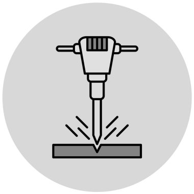 Modern oto tamir simgesinin vektör illüstrasyonu