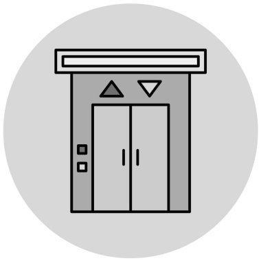 Otel vektör simgesi modern basit tasarım