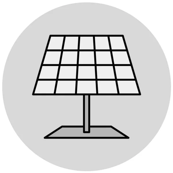 Icono Del Panel Solar Estilo Moda Aislado Fondo — Archivo Imágenes Vectoriales