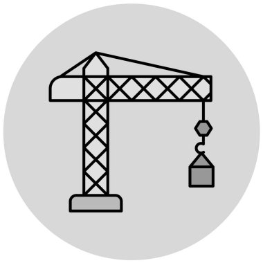 Vinç simgesi. vektör illüstrasyonu