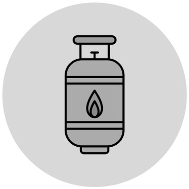 Gaz simgesinin vektör illüstrasyonu