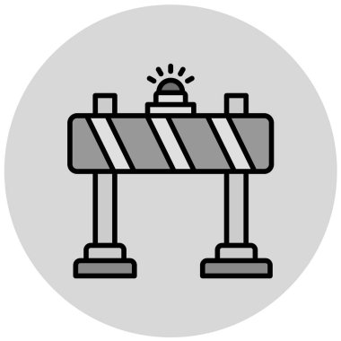 Yol simgesi, vektör illüstrasyonu