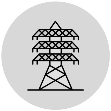 Elektrik ve güç logosunun vektör çizimi