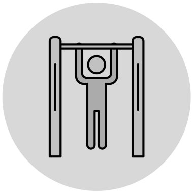 Bir spor simgesinin vektör illüstrasyonu