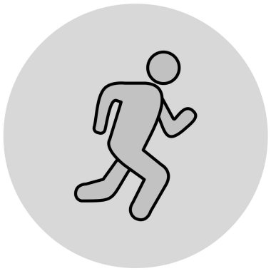 Çalışan adam simgesi vektör illüstrasyonu