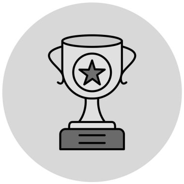 kupa simgesi vektör illüstrasyonu