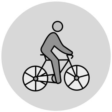 bisiklet ikonu vektör illüstrasyonu