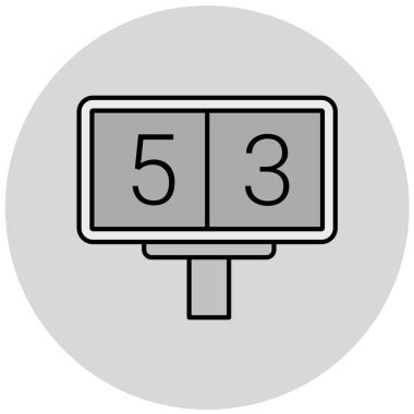 Çetele simge vektör çizim