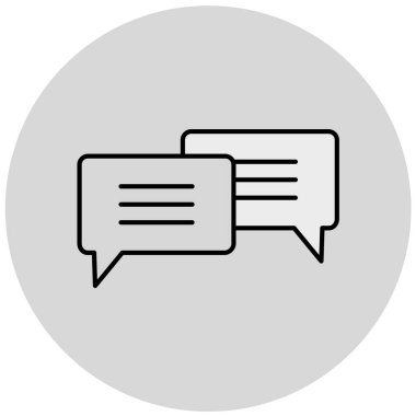 Sohbet simgesi vektör illüstrasyonu