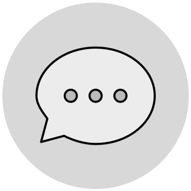 Konuş. Web simgesi basit illüstrasyon