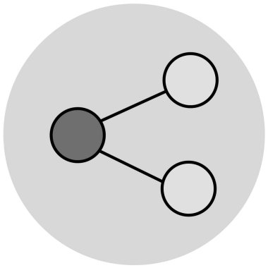 Paylaş. Web simgesi basit illüstrasyon