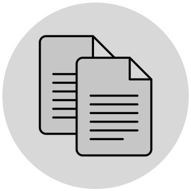 belge simgesi, vektör çizimi