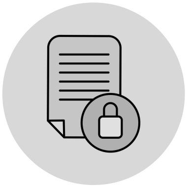 Güvenli. Web simgesi basit illüstrasyon