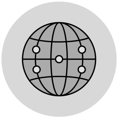 küresel ağ. Basit resimleme