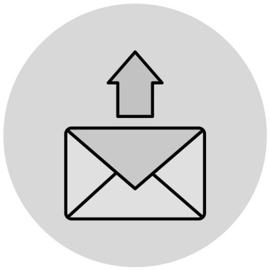 zarf simgesi, vektör çizimi