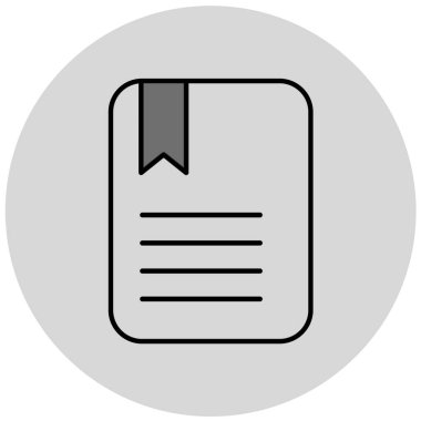 kitap simgesi, vektör illüstrasyonu