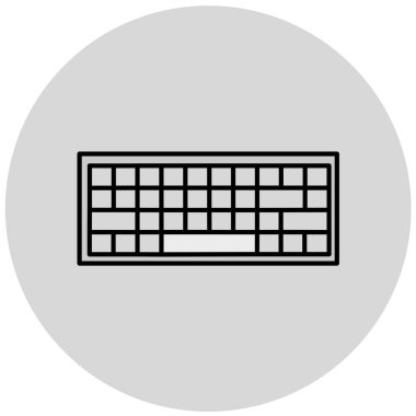 Klavye simgesi vektör illüstrasyonu