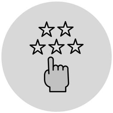 yıldız simgesi, vektör çizimi