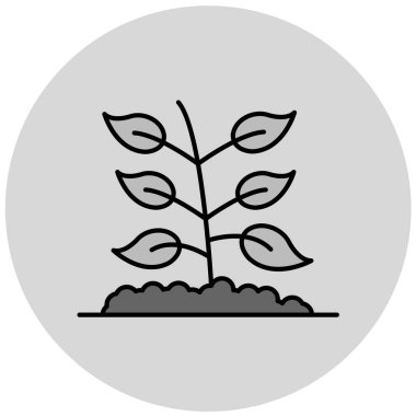 bitki simgesi vektör illüstrasyonu