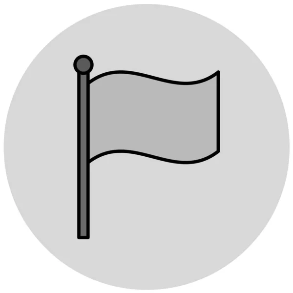 旗のアイコンベクトルイラスト — ストックベクタ