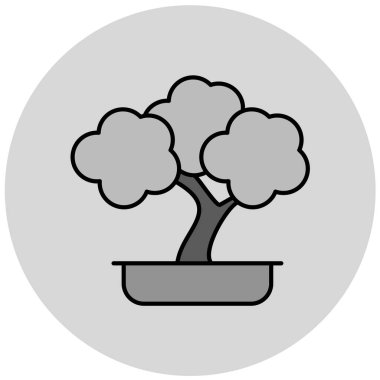 Ağaç. Web simgesi basit illüstrasyon