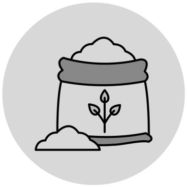 Bitki simgesinin vektör illüstrasyonu