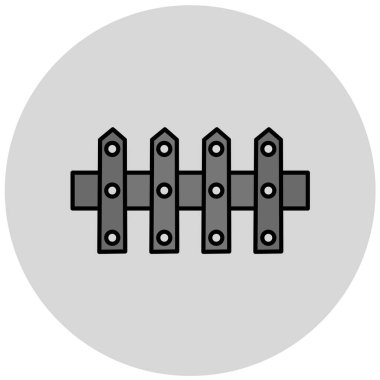 çit simgesi vektör illüstrasyonu