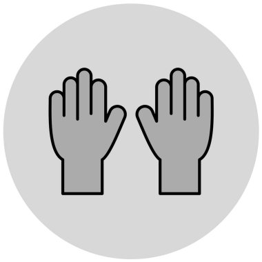 El simgesinin vektör illüstrasyonu