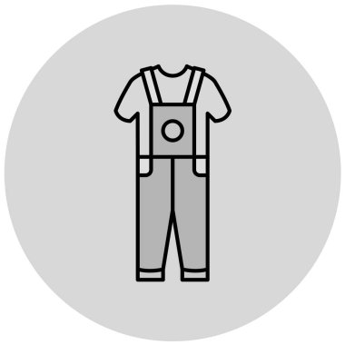 shirt simgesi vektör illüstrasyonu