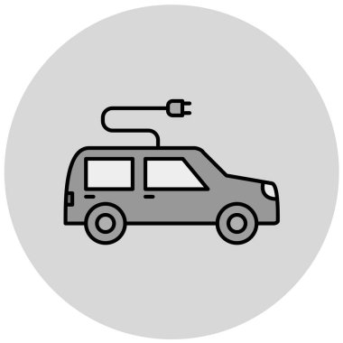 araba simgesi vektör illüstrasyonu