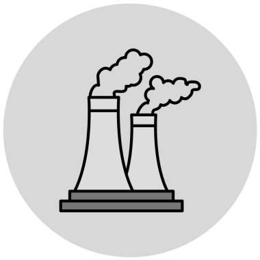 Fabrika. Web simgesi basit tasarım