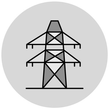 Modern elektrik simgesinin vektör illüstrasyonu