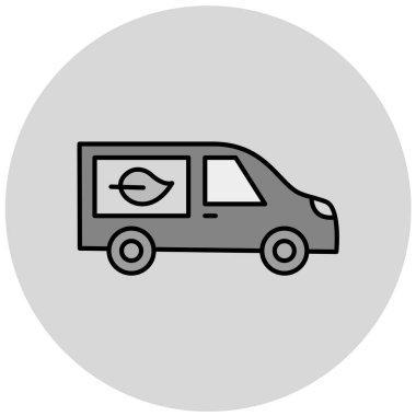 araba simgesi vektör illüstrasyonu