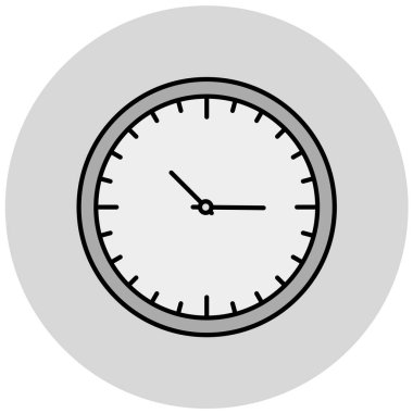 Saat. Web simgesi basit illüstrasyon