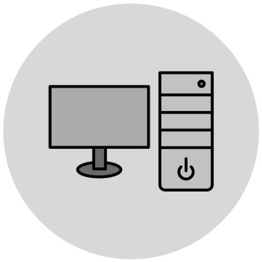 bilgisayar vektör simgesi modern illüstrasyon