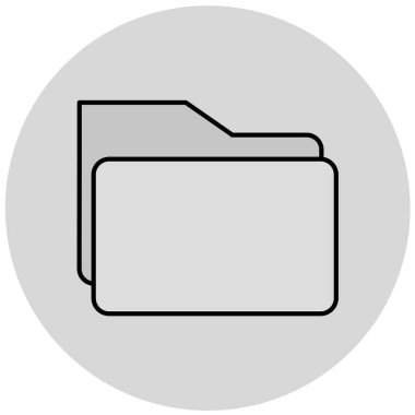 Dosya. Web simgesi basit illüstrasyon