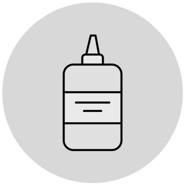 şişe kutsal kişilerin resmi, vektör çizim tutkal