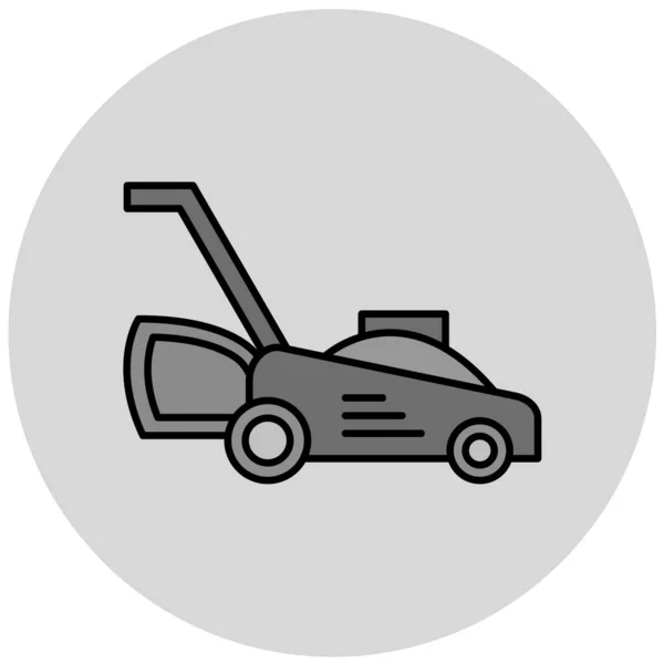 Lawn Mower Icon Simple Illustration Golf Car Vector — Stockvector